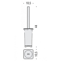 Colombo Design Forever Ершик для унитаза напольный, со стеклянной колбой, цвет: chrome B2906.CR-VAN