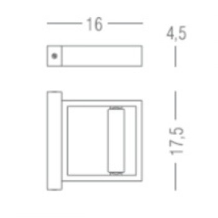 Colombo Design Gallery Светильник для зеркала, цвет: хром B1392