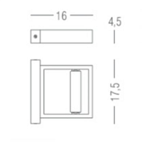 Colombo Design Gallery Светильник для зеркала, цвет: хром B1392