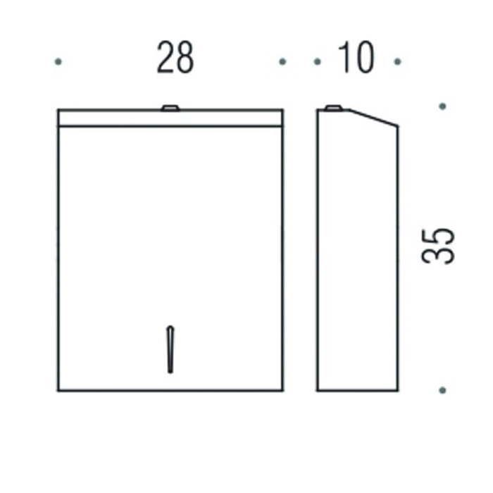 Colombo Design Hotel Collection Диспенсер для бумажных полотенец подвесной, цвет: chrome B9960N