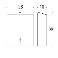 Colombo Design Hotel Collection Диспенсер для бумажных полотенец подвесной, цвет: chrome B9960N