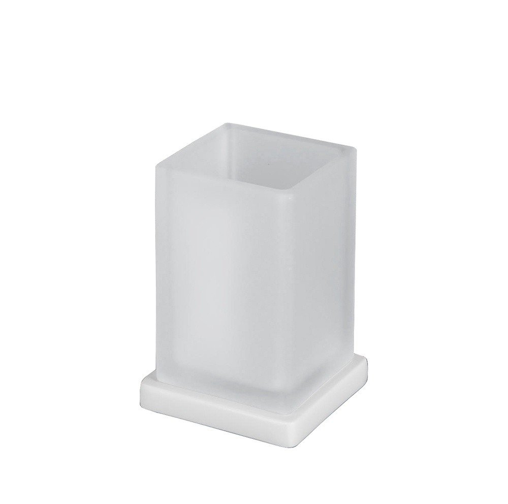 Colombo Design Look Стакан настольный, матовое стекло, латунь, цвет: matt white B1641.BM-VAN