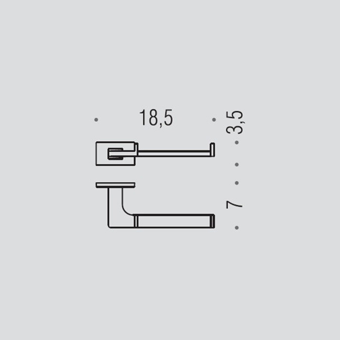 Colombo Design Look Держатель туалетной бумаги, подвесной, цвет: vintage B1608.VL