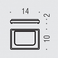 Colombo Design Look Мыльница настольная со стеклянной чашей, латунь, цвет: matt black B1640.NM-VAN