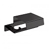 Colombo Design Look Держатель туалетной бумаги подвесной с крышкой, цвет: matt black B1691.NM