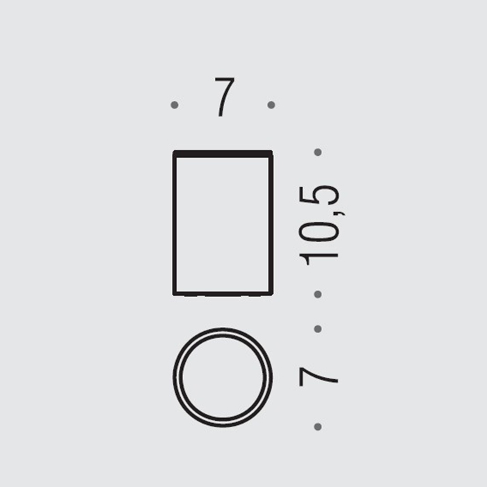 Colombo Design Plus Стакан настольный, матовое стекло, латунь, цвет: matt black W4941.NM