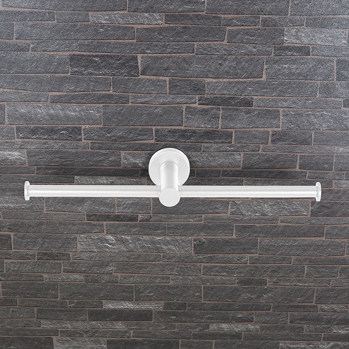 Colombo Design Plus Держатель туалетной бумаги подвесной, двойной, цвет: matt white W4990.BM