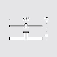 Colombo Design Plus Держатель туалетной бумаги подвесной, двойной, цвет: matt white W4990.BM