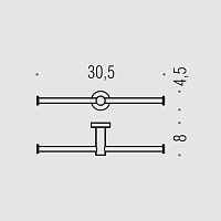 Colombo Design Plus Держатель туалетной бумаги подвесной, двойной, цвет: matt black W4990.NM