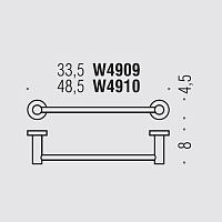 Colombo Design Plus Держатель туалетной бумаги подвесной, открытый, цвет: stainless steel W4990.HPS1