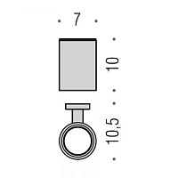 Colombo Design Plus Стакан подвесной, матовое стекло, латунь, цвет: vintage W4902.VL