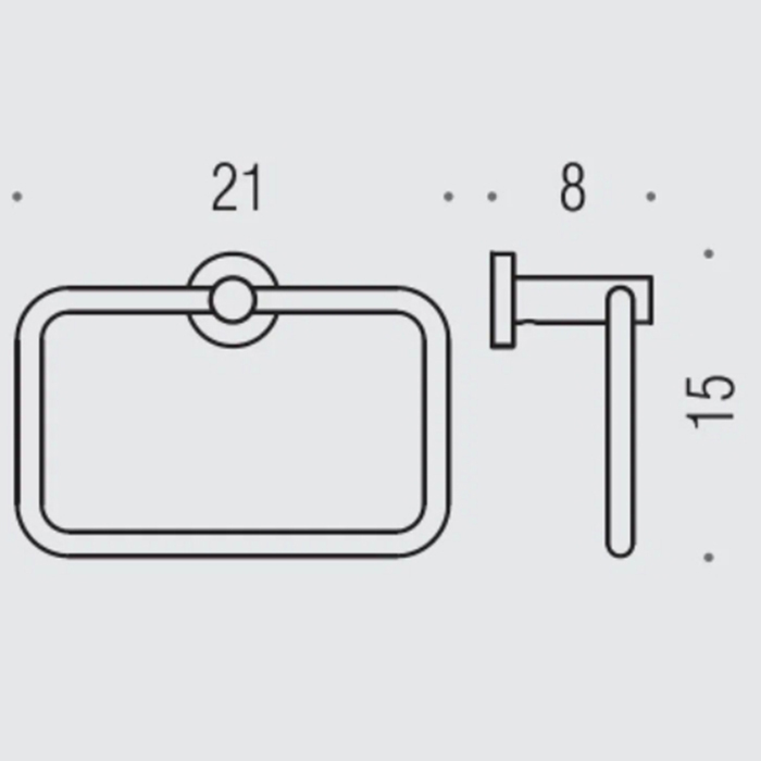 Colombo Design Plus Полотенцедержатель-кольцо, цвет: matt gold W4931.OM