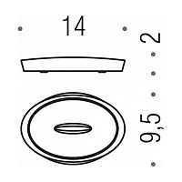Colombo Design Plus Мыльница настольная, латунь, цвет: matt white W4940.BM