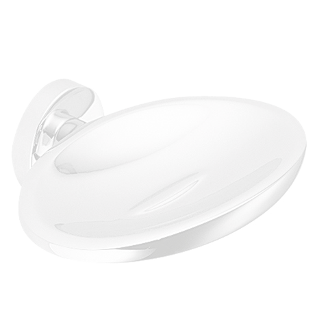 Colombo Design Plus Мыльница подвесная, латунь, цвет: matt white W4901.BM