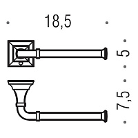 Colombo Design Portofino Держатель туалетной бумаги, подвесной, цвет: chrome B3208D.CR