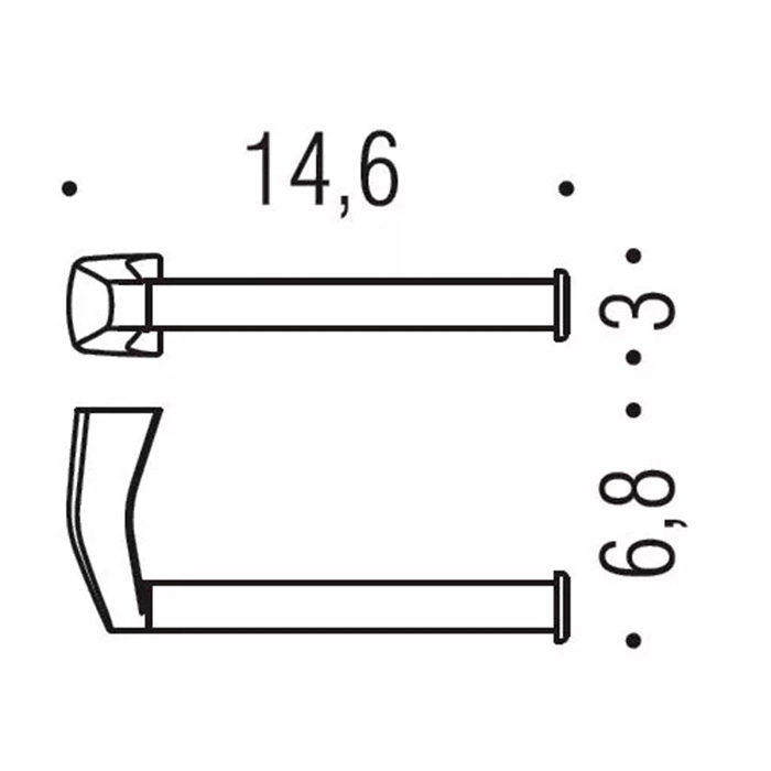 Colombo Design Road Держатель туалетной бумаги, подвесной, цвет: chrome B8008.CR