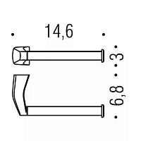Colombo Design Road Держатель туалетной бумаги, подвесной, цвет: chrome B8008.CR
