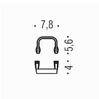 Colombo Design Trenta Крючок для полотенец, подвесной, цвет: matt black BPT27.NM