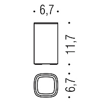 Colombo Design Trenta Стакан настольный, латунь, цвет: chrome B3041.CR
