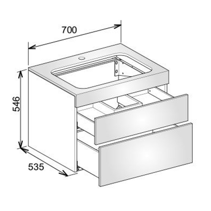 Keuco Edition 400 Зеркало 71х3,3хh65 см, с подсветкой 11596 171500
