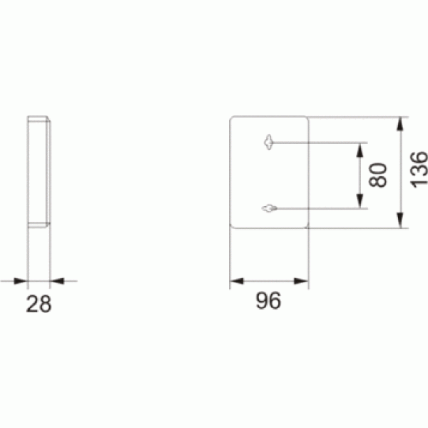 Keuco Plan Диспенсер гигиенических пакетов 13,6х2,8хh9,6 см, цвет: хром 49760 10000