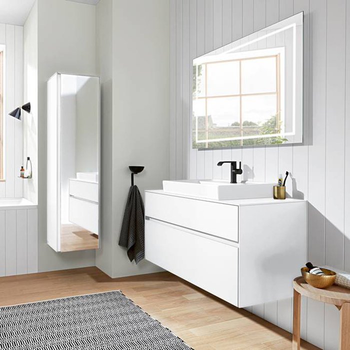 Villeroy & Boch Finion Зеркало 100х75х45 см, с подсветкой, цвет: белый F6001000