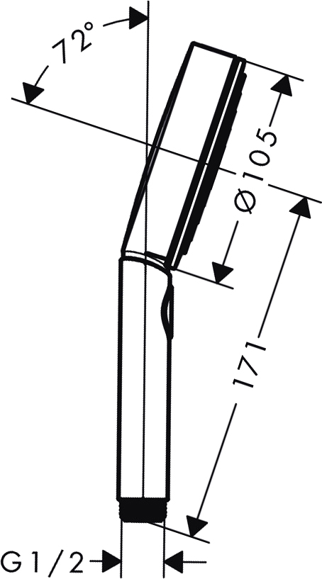Hansgrohe Pulsify Select S Ручной душ 3 вида струи Activation, цвет: хром 24100000