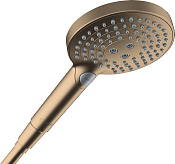 Hansgrohe Raindance Select S Ручной душ 3 вида струи PowderRain, цвет: шлифованная бронза 26014140