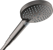 Hansgrohe Raindance Select S Ручной душ 3 вида струи PowderRain, цвет: шлифованный черный хром 26014340