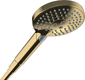 Hansgrohe Raindance Select S Ручной душ 3 вида струи PowderRain, цвет: полированное золото 26014990