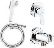 Grohe BauEdge Гигиенический душ, 3,6х6,2хh16,2 см, л. 3,6 см, шланг 125 см, цвет: хром/белый 124897