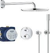 Grohe Grohtherm Душевой комплект, душ 31 см, шланг 125 см, цвет: хром 34731000