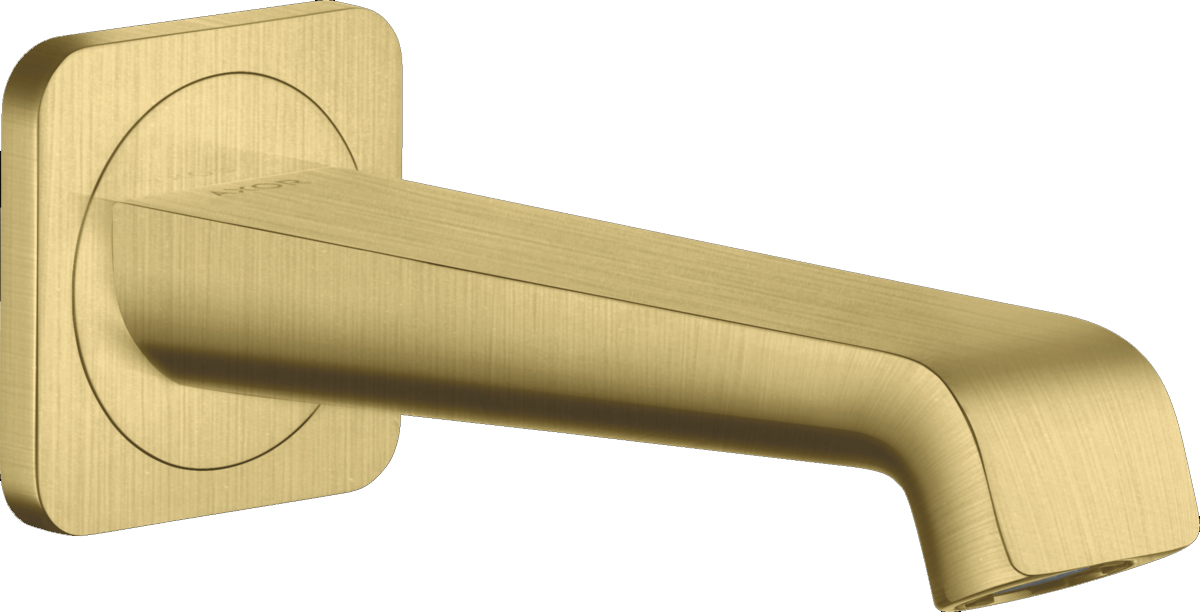 Axor Citterio E Излив настенный для ванны 18,1 см, цвет: шлифованная латунь 36425950