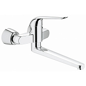 Grohe Euroeco Special Смеситель для раковины, рычаг 17 см, вынос 34,1 см, цвет: хром 32775000