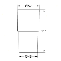 Grohe Atrio New Стакан для зубных щеток настольный, керамический, цвет: стекло 40254003