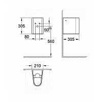 Grohe Euro Ceramic Полупьедестал для раковины, цвет: белый 39325000