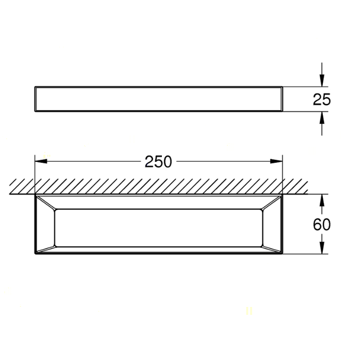 Grohe Selection Полотенцедержатель 25 см, цвет: хром 40766000