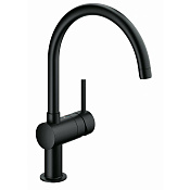 Grohe Minta Смеситель для мойки, C-образный излив, цвет: черный 32917KS0