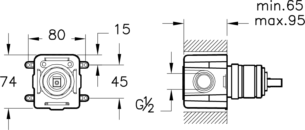 VitrA Гигиенический душ, 12х9,5хh15,5 см, цвет: хром A49271EXP