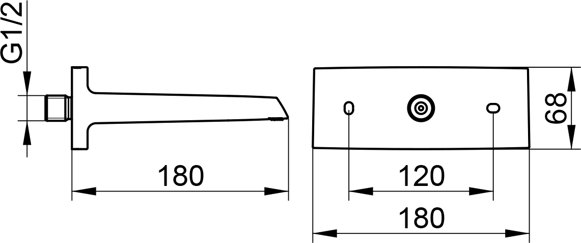 Keuco Каскадный излив для душа DN15, цвет: никель 59982 050000