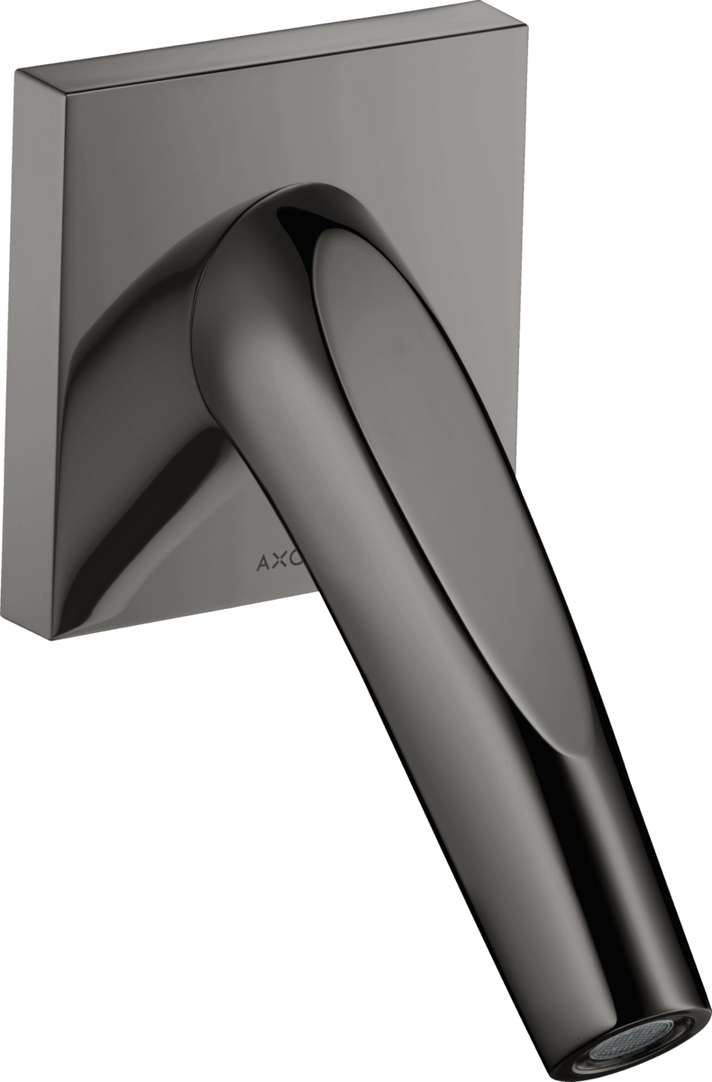 Axor Starck Organic Излив настенный для ванны 16 см, цвет: полированный черный хром 12417330