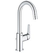 Grohe BauFlow Смеситель для раковины, гладкий корпус, L-Size, цвет: хром 23753000