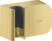 Axor One Porter Шланговое подключение с держателем, цвет: шлифованная латунь 45723950