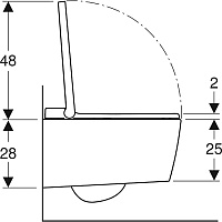 Geberit AquaClean Sela Унитаз-биде подвесной безободковый с крышкой микролифт, цвет: белый глянцевый 146.224.11.1