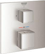 Grohe Grohtherm Cube Термостатический смеситель для душа, 15,8х4,3хh15,8 см, цвет: сталь 24153DC0