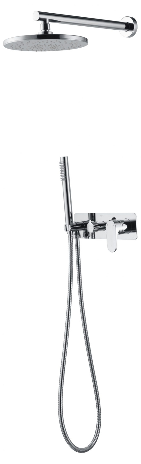 Boheme Spectre Душевой комплект встраиваемый - смеситель, верхний, ручной душ, шланг, цвет: chrome 454-CR