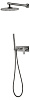 Boheme Spectre Душевой комплект встраиваемый - смеситель, верхний, ручной душ, цвет: gun metall 454-GM