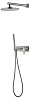 Boheme Spectre Душевой комплект встраиваемый - смеситель, верхний, ручной душ, цвет: nickel brush 454-NB