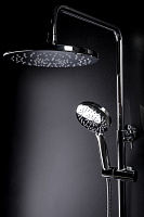 Boheme Spectre Душевая стойка: смеситель, ручной душ 5 видов струи, верхний душ, цвет: gun metall 458-Gm