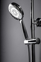 Boheme Spectre Душевая стойка: смеситель, ручной душ 5 видов струи, верхний душ, цвет: gun metall 458-Gm